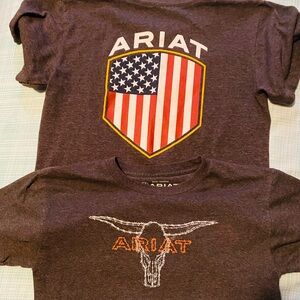 Boys medium ariat t shirts (2 pair)